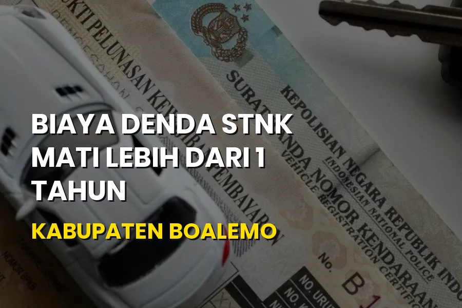 Biaya Denda STNK Mati Lebih dari 1 Tahun Kabupaten Boalemo