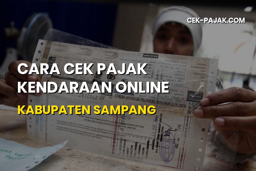 Cara Cek Pajak Kendaraan Online Sampang Jatim