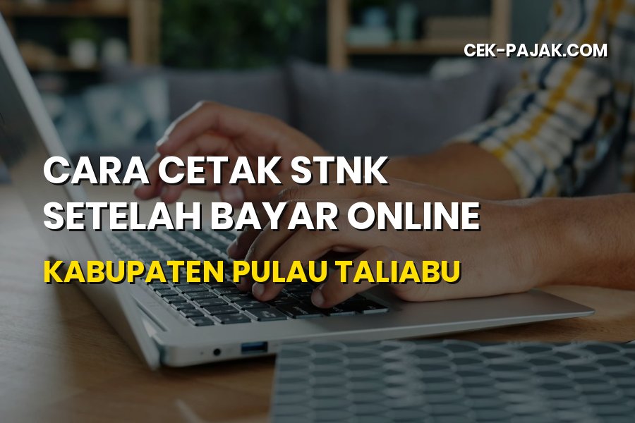Cara Cetak STNK Setelah Bayar Online di Pulau Taliabu